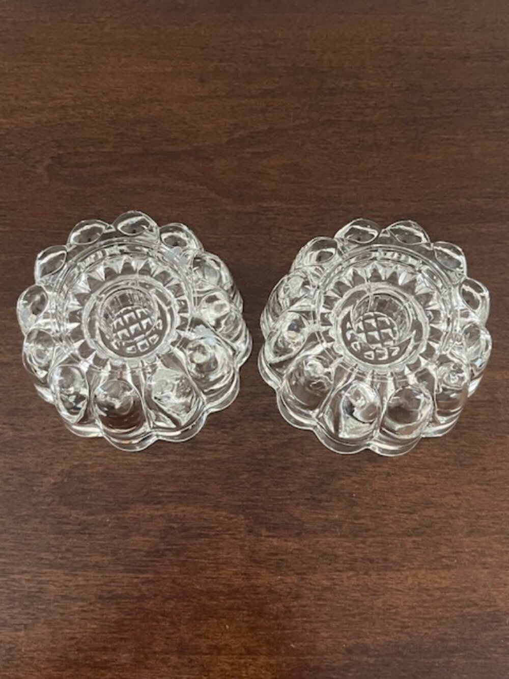 Clear Glass Taper Candle Holders - Set of 2 - Picture 6 of 6